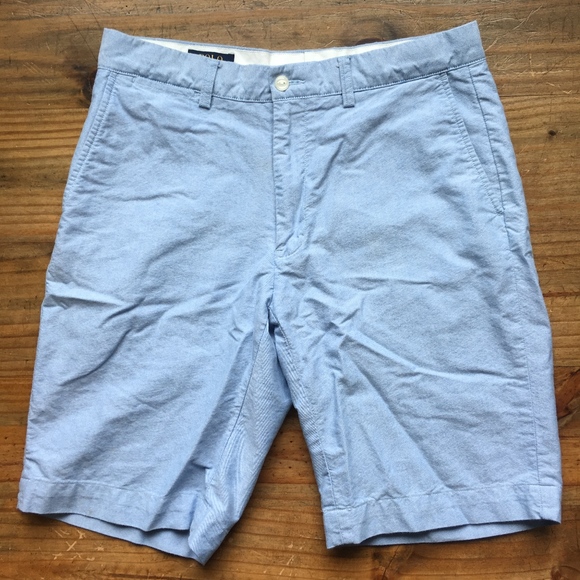 light blue polo shorts